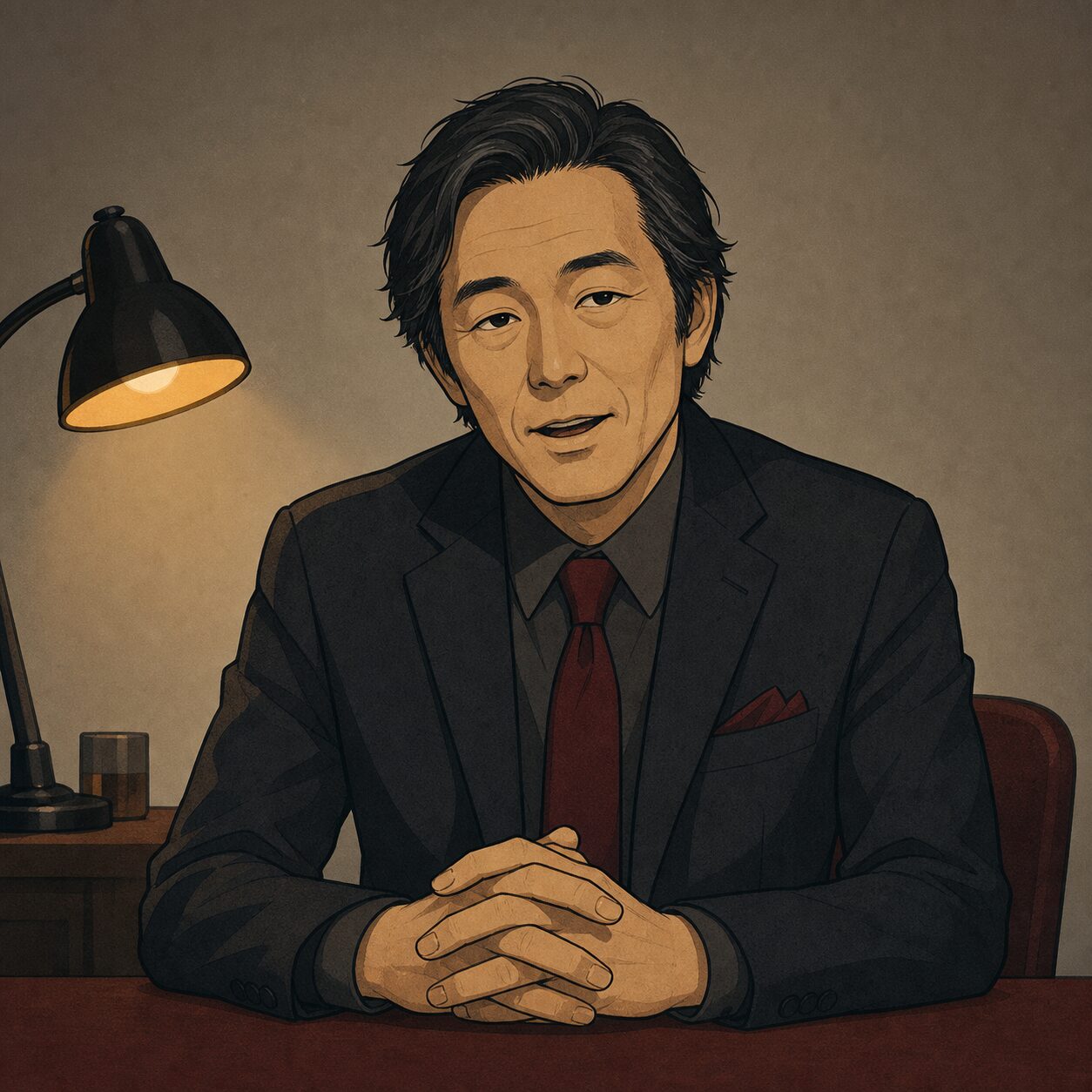 タゴサク構文を話す匿名の人物イラスト